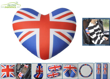 UK پرچم گردن و بالش خودرو آسایش لوازم جانبی با شکل قلب