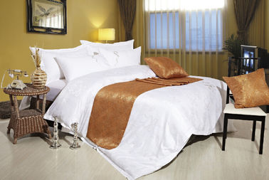 Tencel پرچم تختخواب هتل لوکس کتانی تخت زیبا برای 4/5 ستاره هتل ها