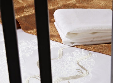 Tencel پرچم تختخواب هتل لوکس کتانی تخت زیبا برای 4/5 ستاره هتل ها